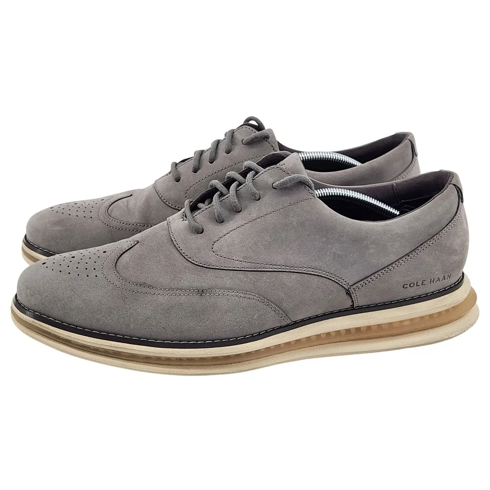 Cole Haan ØriginalGrand Energyweave Perforated Plain Toe Oxfords Mens 13M Gray